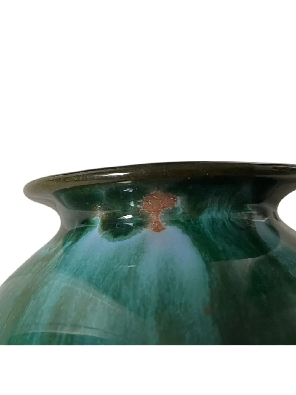 BLUE MOUNTAIN POTTERY Vintage Handmade Ceramic Vase Te Black